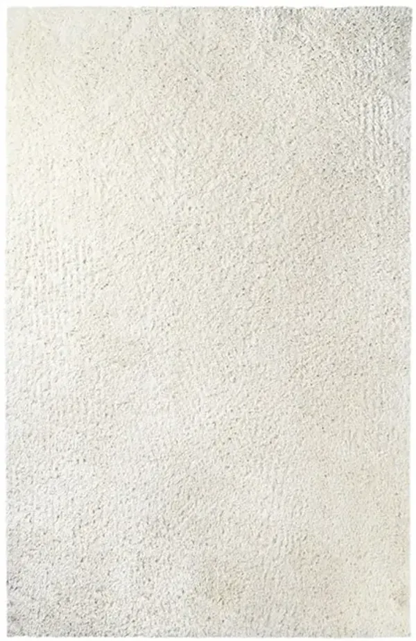 8' x 10' Shag Stain Resistant Area Rug - Ivory
