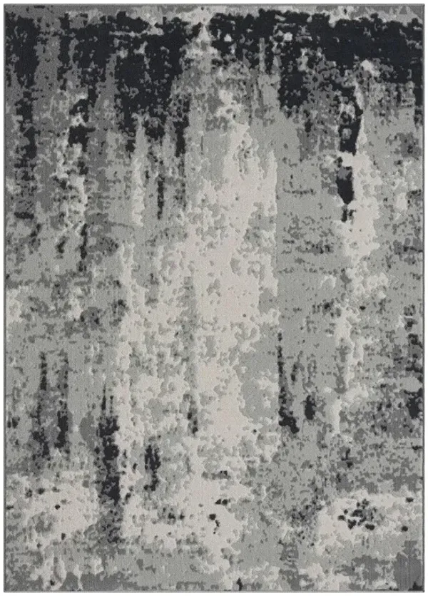 5' x 7' Modern Abstract Area Rug - Gray