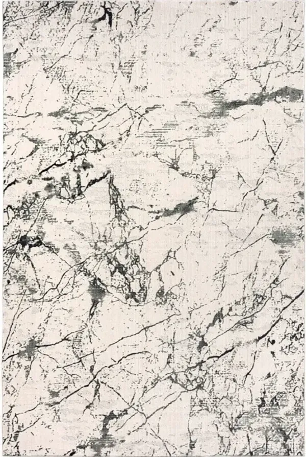 7.8' x 10.8' Abstract Area Rug - Ivory