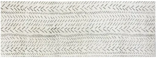 2' x 6' Abstract Machine Tufted Runner Rug With UV Protection - Taupe