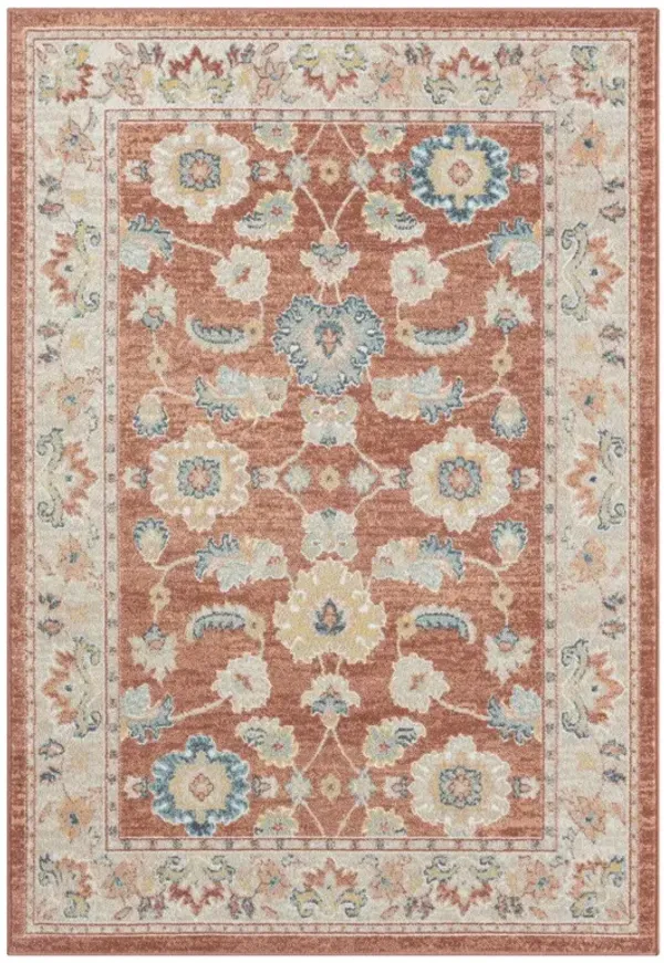 8' Abstract Runner Rug - Red