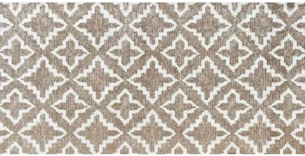 2' x 4' Machine Tufted Area Rug With UV Protection - Sand Moroccan