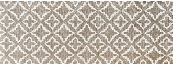 2' x 6' Machine Tufted Runner Rug With UV Protection - Sand Moroccan