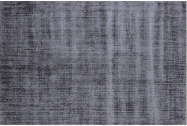 8' x 10' Hand Loomed Area Rug - Charcoal