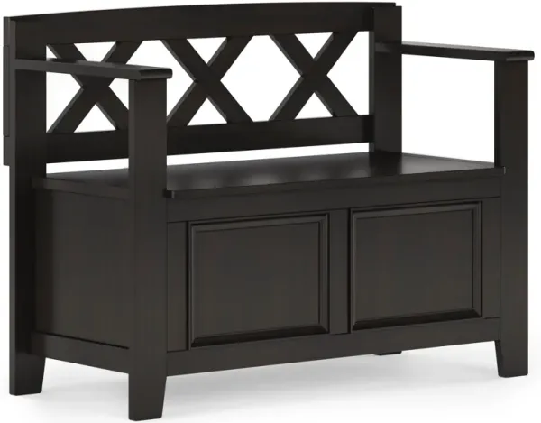 Amherst - Small Transitional Entryway Storage Bench