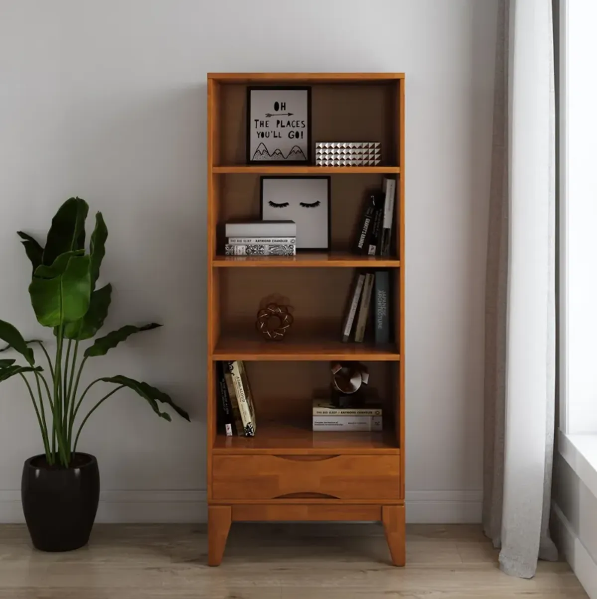 Harper - Handcrafted Bookcase With Storage