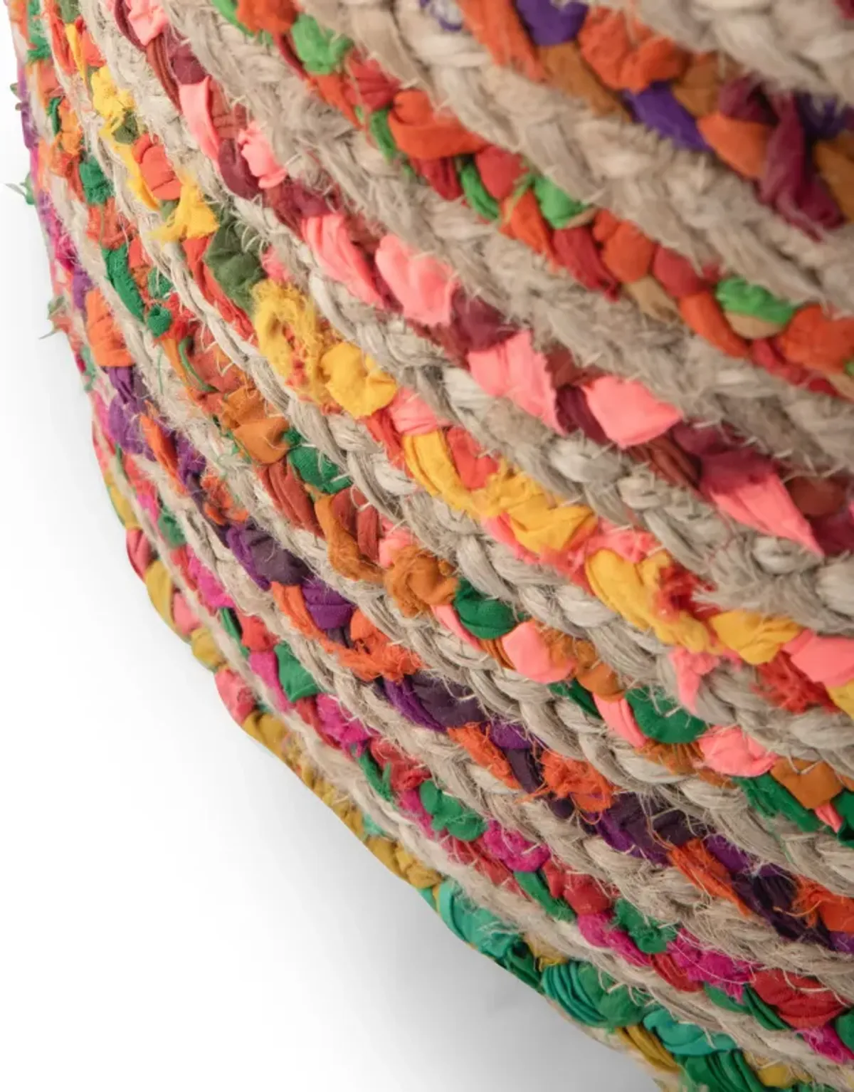 Margo - Handcrafted Round Pouf