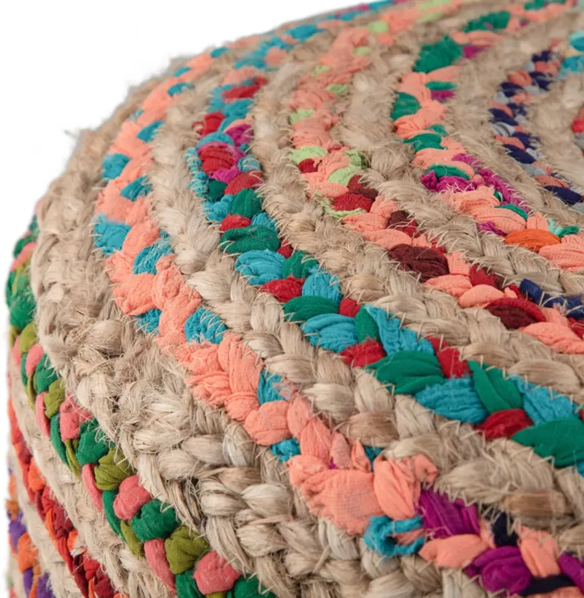 Margo - Handcrafted Round Pouf