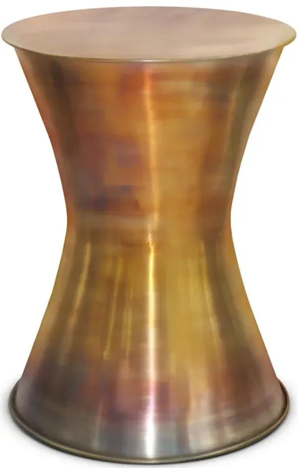 Kenton - Metal Side Table - Tarnished Brass