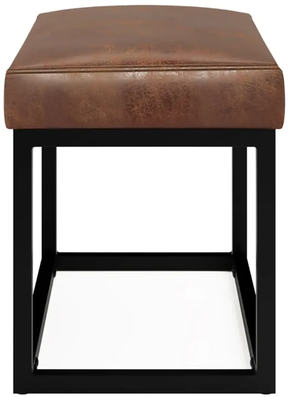 Reynolds - Small Bench - Distressed Saddle Brown