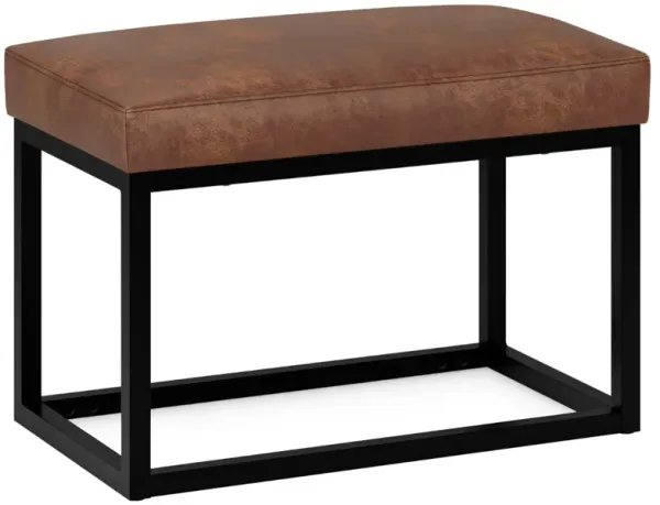 Reynolds - Small Bench - Distressed Saddle Brown