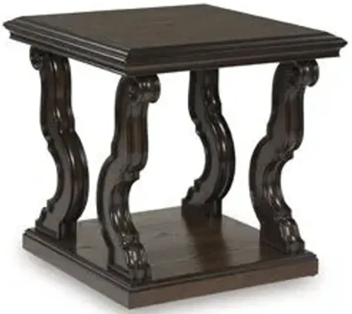 Maylee - Dark Brown - Square End Table