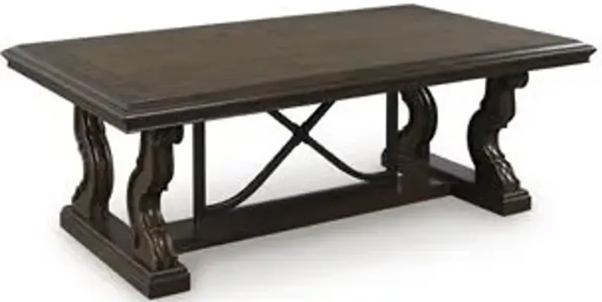 Maylee - Dark Brown - Rectangular Cocktail Table