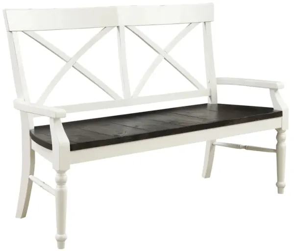 Mountina - Bench - Brown / White