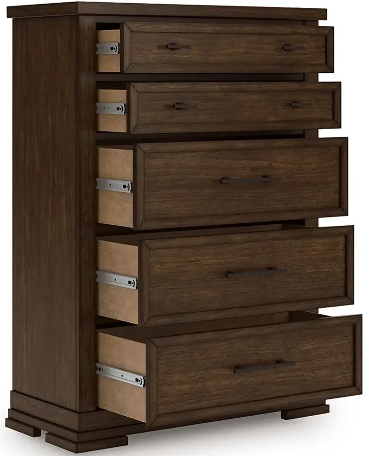 Taffenbrook - Medium Brown - Five Drawer Chest
