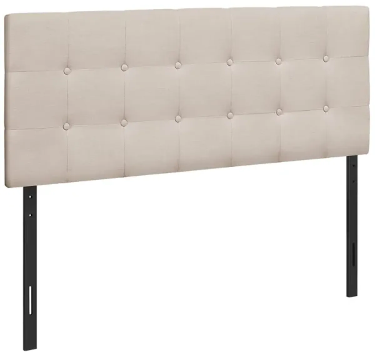 Full Size, Bed Headboard Only Upholstered, Transitional - Beige