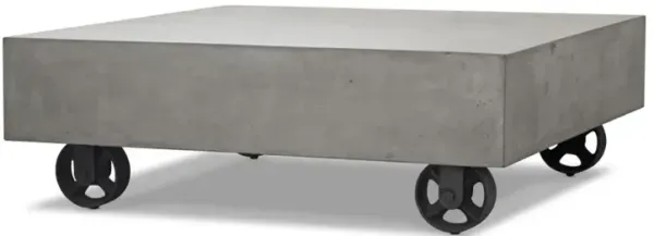 14" Coffee Table - Concrete And Metal