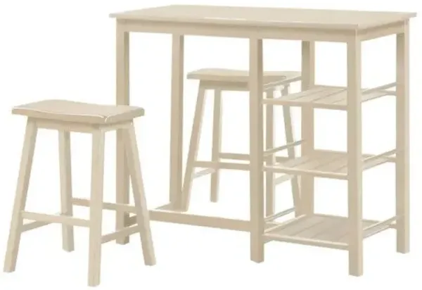 Solid Wood Console Table - Beige