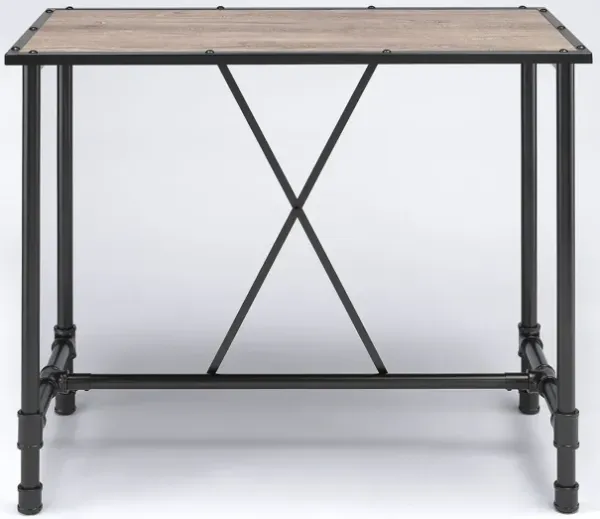 Bar Table - Oak And Black