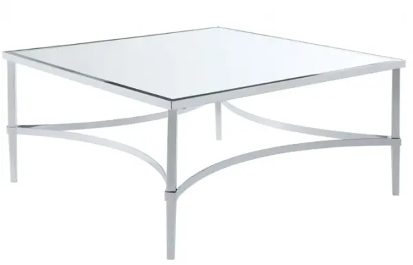 Coffee Table - Chrome And Mirrored