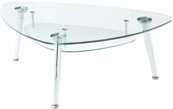 Glass Coffee Table - Chrome And Clear