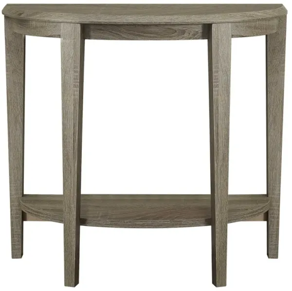 33" End Table With Shelf - Deep Taupe