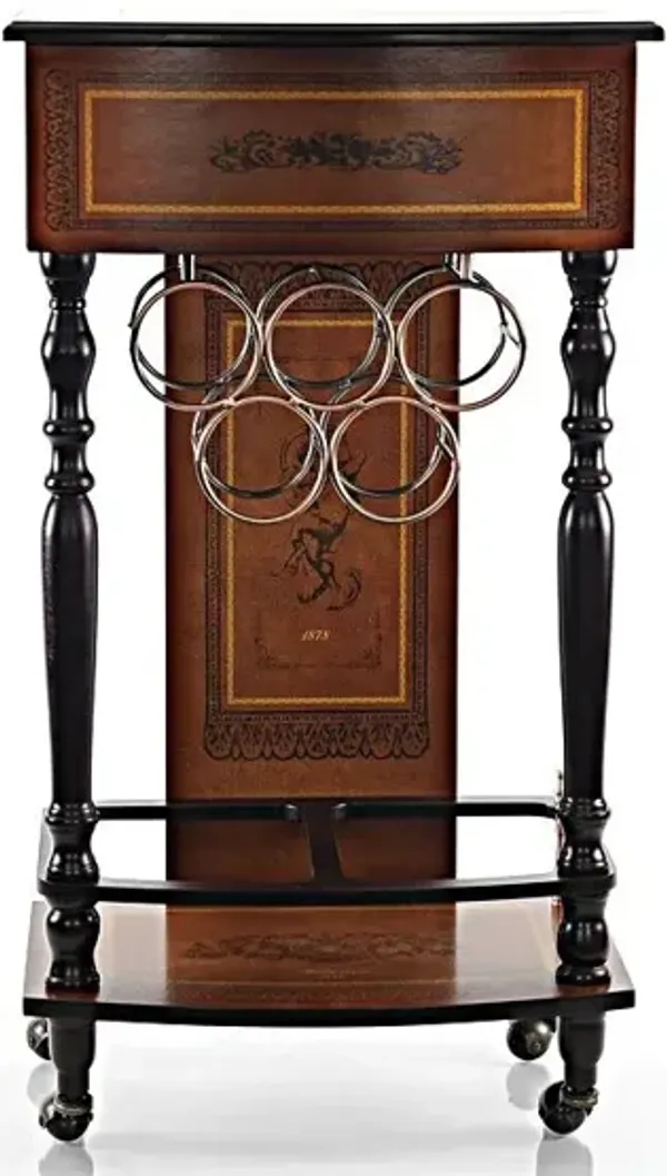 Wine Cabinet - Dark Brown