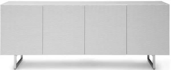 79" Stainless Steel Solid Console Table - White