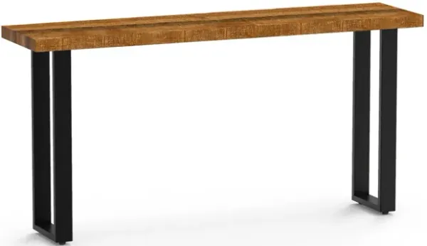 Modern Rustic Real Wood Console Or Sofa Table - Natural
