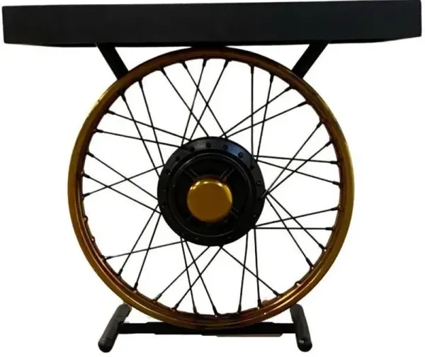 22" Solid Wood End Table - Black