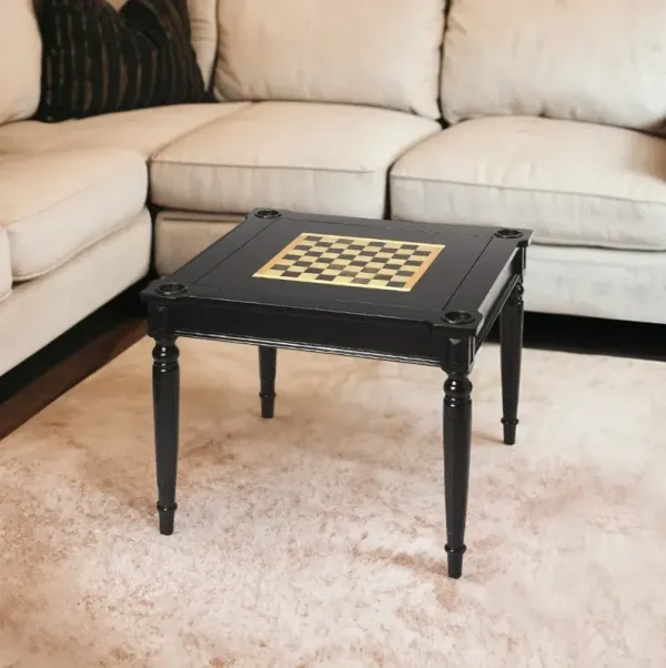 Manufactured Wood Square Coffee Table - Black