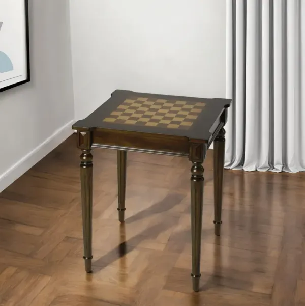 Square Coffee Table - Dark Brown And Brown