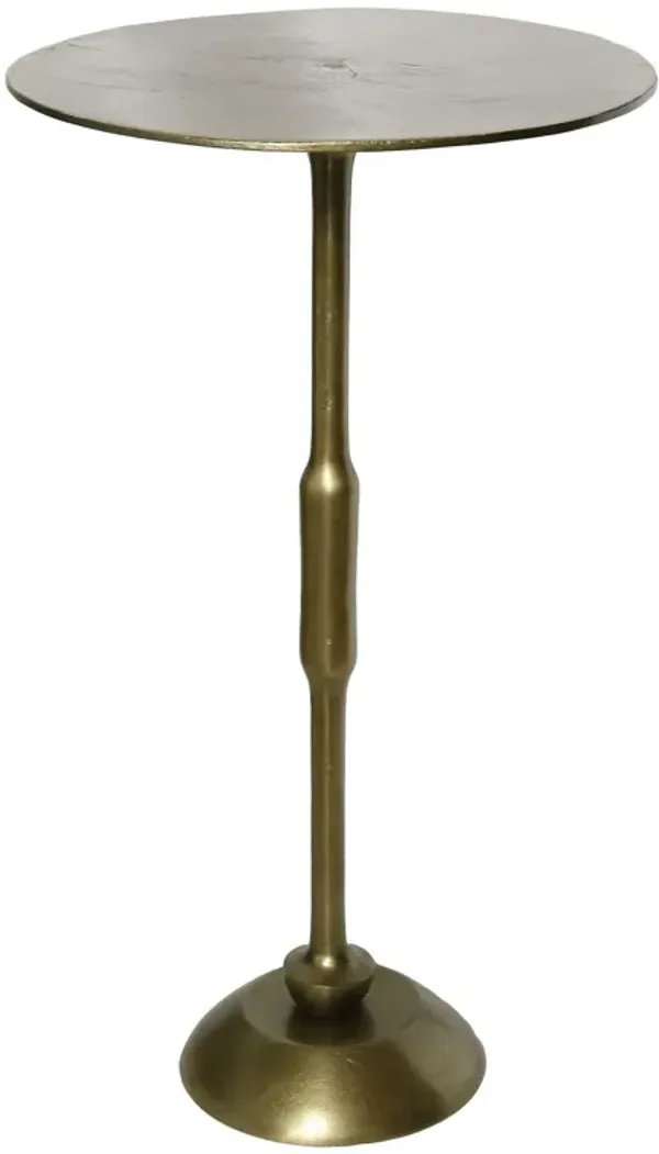 Iron Round End Table - Brass