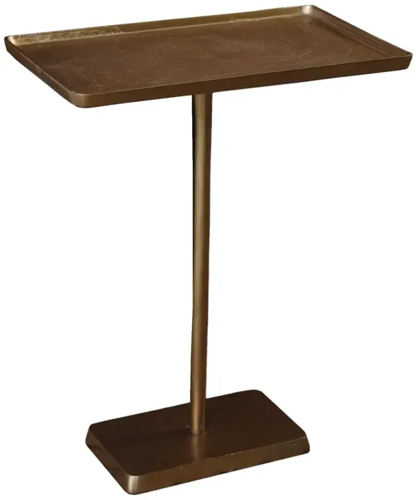 Cast Aluminum Side Table - Gold