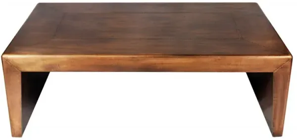 Modern Coffee Table - Copper Tone