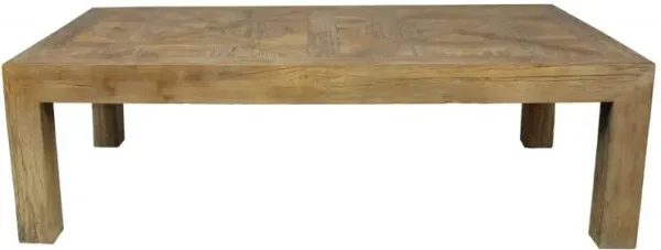 Classic Rectangular Wooden Coffee Table - Natural