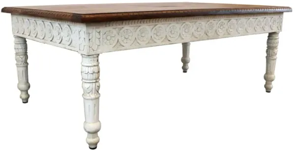 Decorative Coffee Table - Brown And White