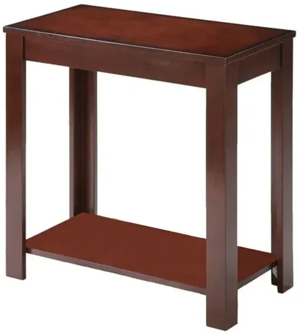 24" End Table With Shelf - Brown