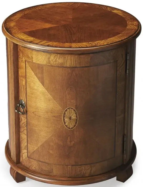 Round End Table - Brown