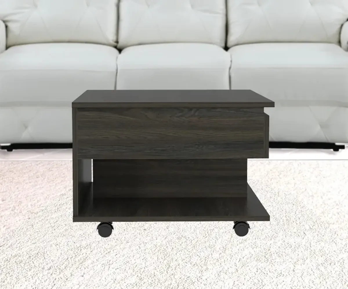 Manufactured Wood Rectangular Coffee Table With Drawer - Carbon Espresso