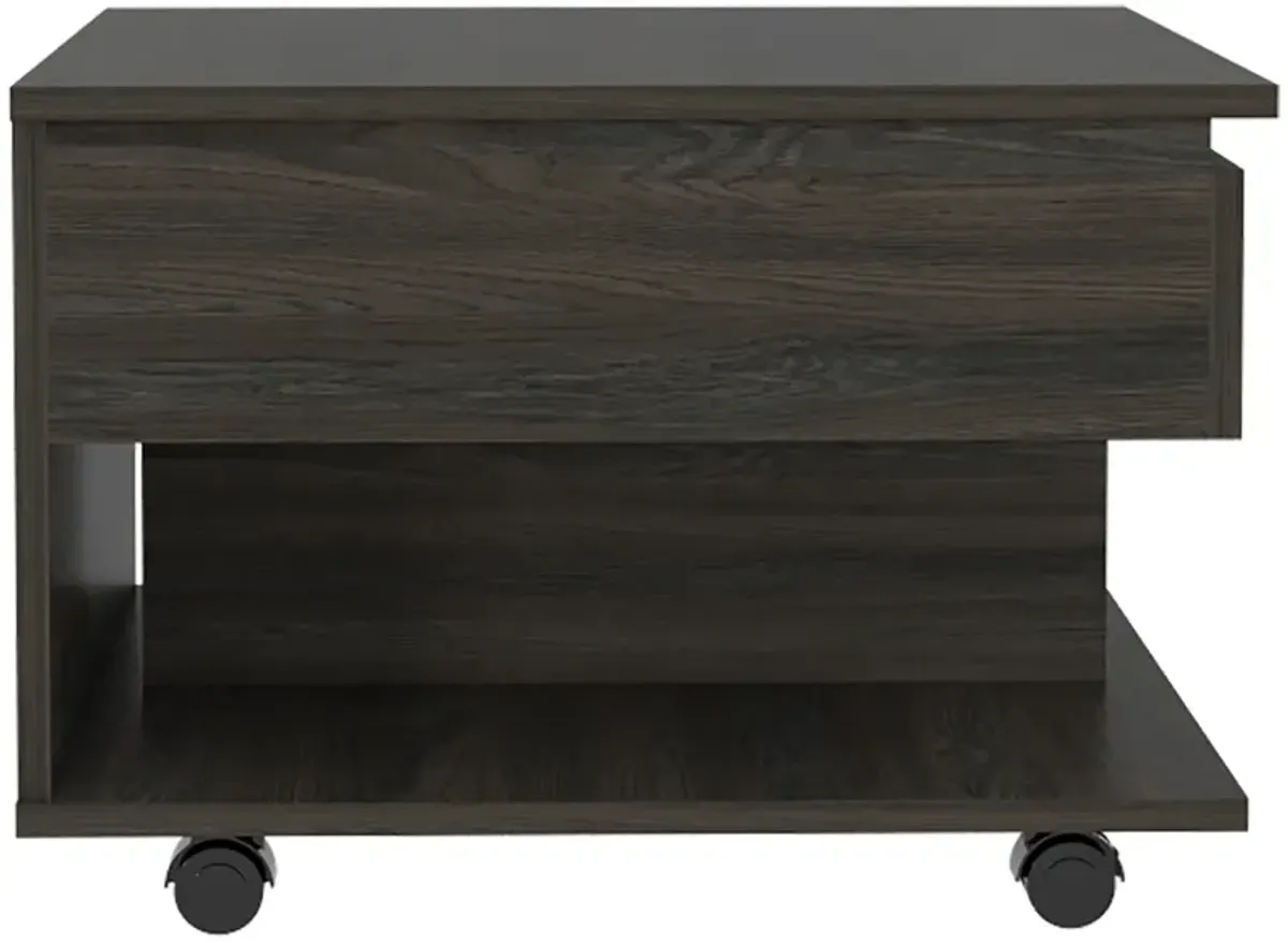 Manufactured Wood Rectangular Coffee Table With Drawer - Carbon Espresso