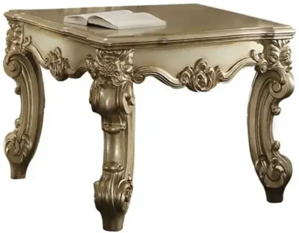 Patina Manufactured Wood Square End Table - Gold