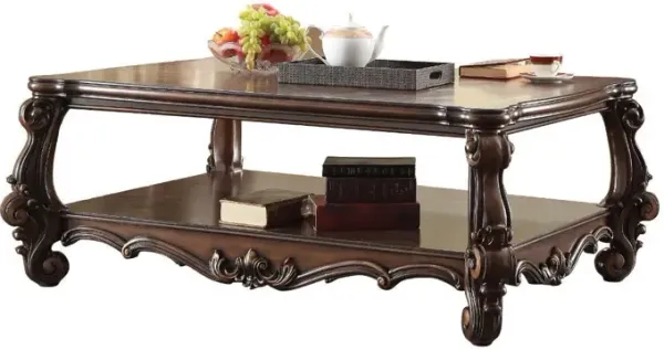 Manufactured Wood Coffee Table With Storage - Cherry Oak