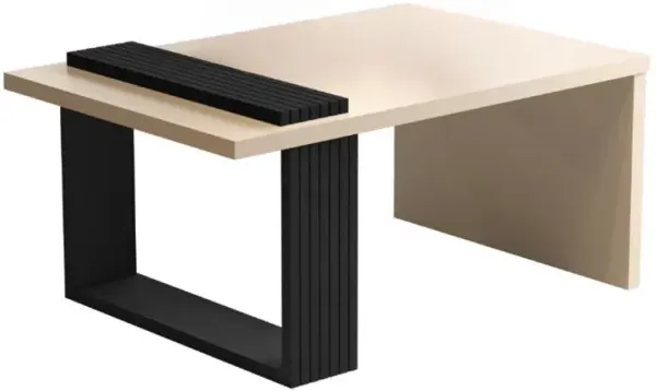 Coffee Table - Off White And Black