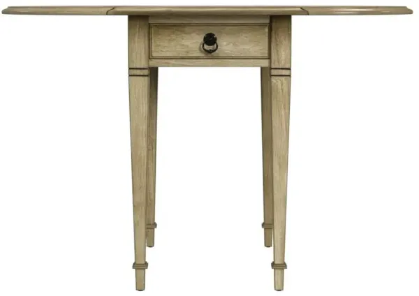 Manufactured Wood Rectangular End Table With Drawer - Beige