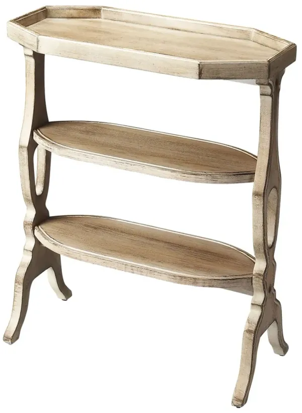 End Table With Two Shelves - Light Brown