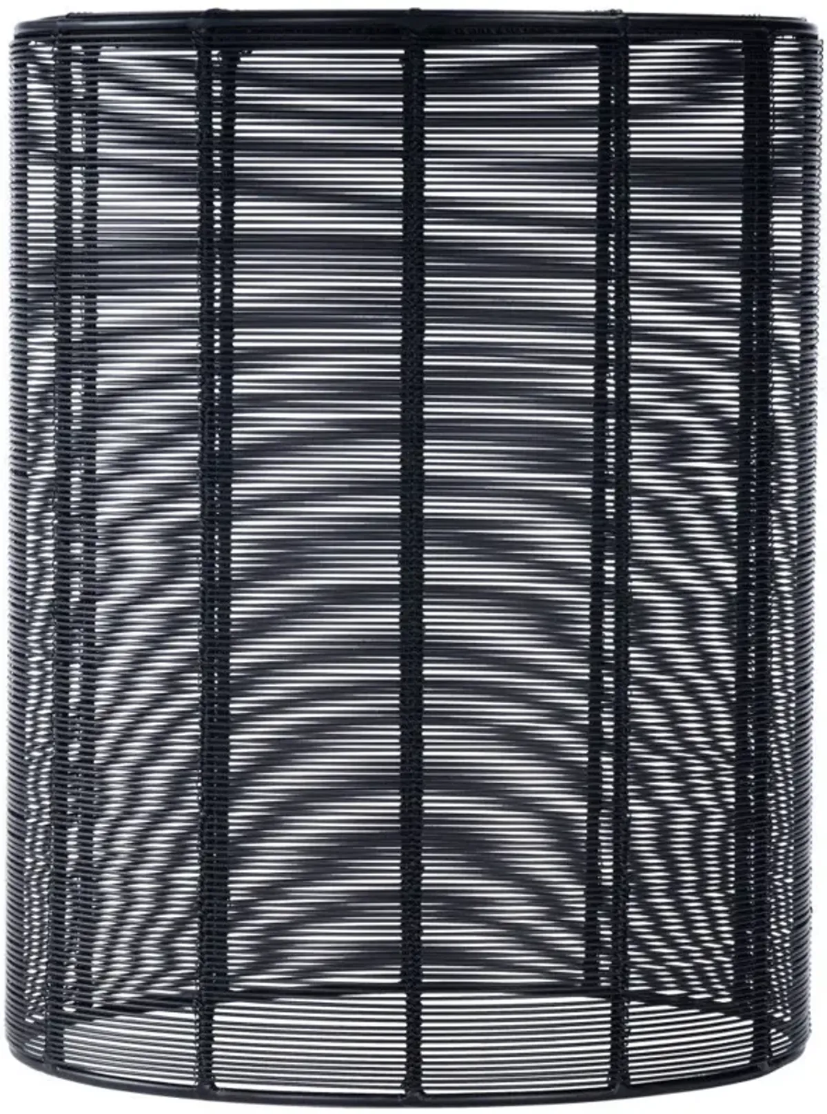 Round Wire End End Table - Black