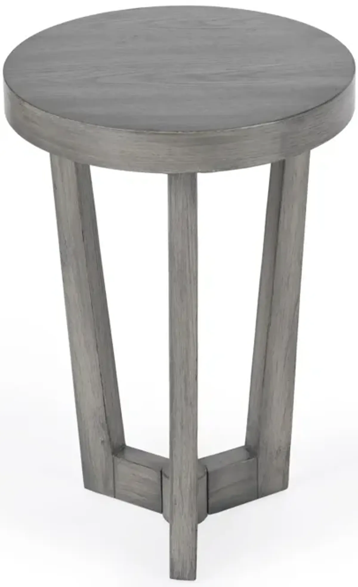 24" Manufactured Wood Round End Table - Gray