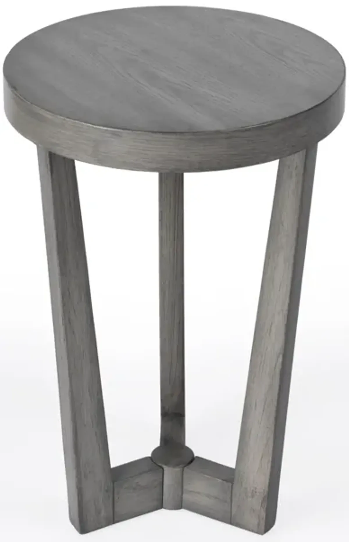 24" Manufactured Wood Round End Table - Gray