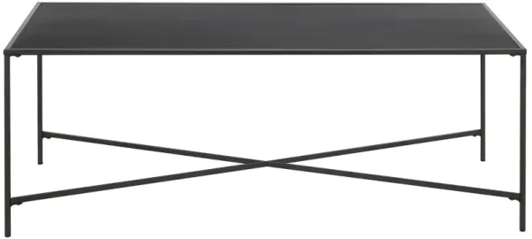 48" Steel Coffee Table - Black